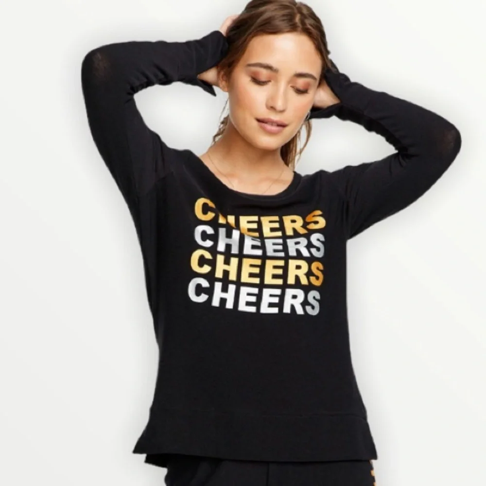 Chaser Cheers foil logo black sweatshirt size S